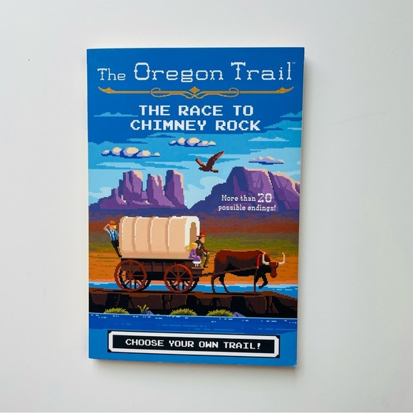 🎯3/$10 Softcover Paperback Book The Oregon Trail: The Race to Chimney Rock - Picture 1 of 6